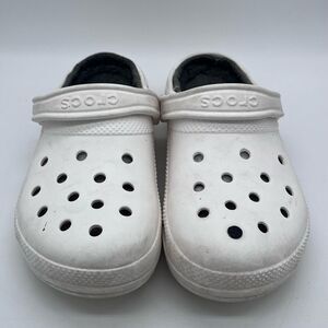 Crocs Lined Classic Clogs White M5 W6